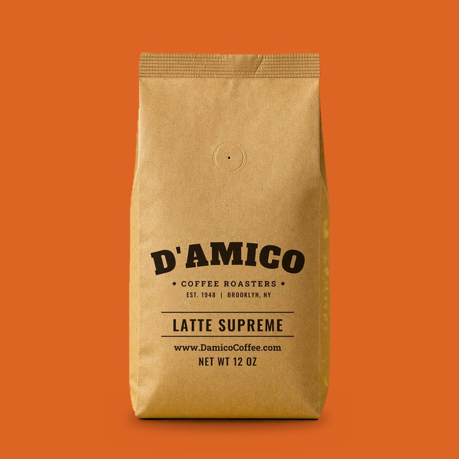 Latte Supreme, 12 oz bag of D'Amico coffee